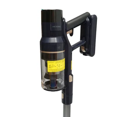 Aspirator vertical fara fir 480W, putere aspirare 15-30 kPa, baterie 2500mAh, recipient praf 1.2L, 4 moduri de aspirare, ecran tactil LED, perie iluminata LED, VICSONIC S7 - imagine 8