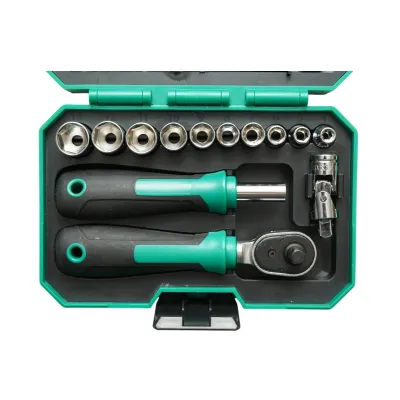 Trusa chei tubulare 4-13mm si surubelnita cu biti drepti, hex, torx, philips 39 piese Cr-V Breckner Germany - imagine 4