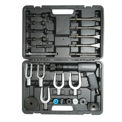 Trusa ciocan pneumatic cu dalti, furci de separare, capete, presiune 6-8 bar 25 piese Breckner Germany - imagine 3