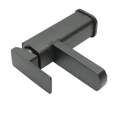 Baterie lavoar monocomanda, finisaj negru mat, montaj stativ, otel inoxidabil, accesorii incluse - imagine 5