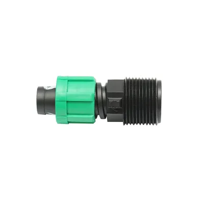 Conector imbinare tub, banda picurare D17mmx3/4 filet exterior pentru sisteme de irigatii