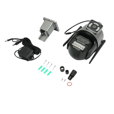 Camera de supraveghere 3 lentile, 2 obiective 9 MP, P2P WIFI 2.4GHz, PTZ cu senzor de miscare, sirena, detectie umana si aplicatie iCSee - imagine 2