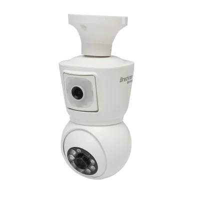 Camera de supraveghere smart-bulb lentila duala 4 MP, rotativa 360 grade PTZ, WIFI 2.4GHz, tip bec E27 cu senzor de miscare si aplicatie iCSee - imagine 2