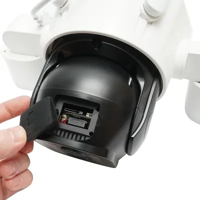Camera de supraveghere 4 lentile, 3 obiective 16 MP, WIFI 2.4GHz, rotire 360 grade PTZ cu senzor de miscare, zoom 10X, alarma, IR night vision, detectie umana si aplicatie IPC360 Home - imagine 5