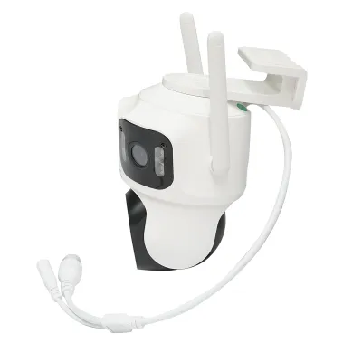 Camera de supraveghere 3 lentile, 3 obiective 8 MP, 2 CPU dual control, P2P WIFI 2.4G, PTZ cu senzor de miscare, alarma, night vision, AI detectie umana si aplicatie iCSee - imagine 3