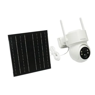 Camera supraveghere 4 MP cu panou solar 5W, baterie 18650 incarcare rapida, WIFI 2.4 GHz, rotativa 360 grade PTZ cu senzor de miscare, detectie umana PIR, alarma, night vision si aplicatie iCSee - imagine 4