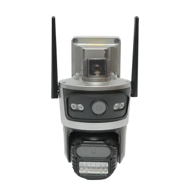 Camera supraveghere lentila duala 4 MP, 4G cu panou solar 7.6W, baterie 18650 incarcare rapida, rotativa 360 grade PTZ cu senzor de miscare, detectie umana PIR, alarma, night vision si aplicatie iCSee - imagine 3