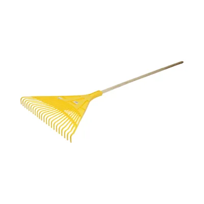 Grebla plastic pentru frunze, coada lemn 120cm, 22 de dinti Crownman - imagine 5