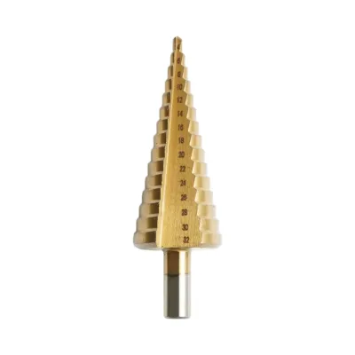 Burghiu conic in 15 trepte 4-32mm din otel 4241 HSS pentru metal, aluminiu, lemn, plastic, alama Crownman