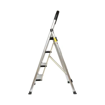 Scara aluminiu pliabila, 4 trepte antiderapante, inaltime 143cm, sarcina maxima 150Kg Crownman - imagine 3