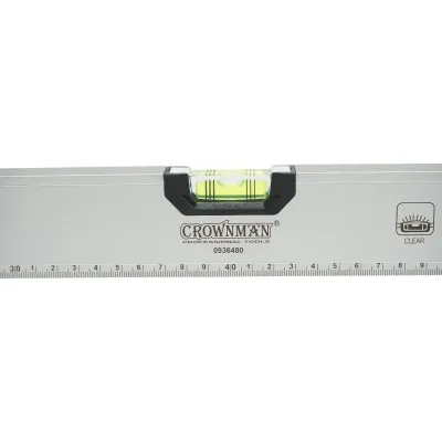 Nivela aluminiu magnetica 800mm, 3 bule de nivel, rigla gradata 0-80cm Crownman - imagine 5