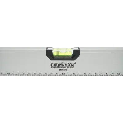 Nivela aluminiu magnetica 1000mm, 3 bule de nivel, rigla gradata 0-100cm Crownman - imagine 4