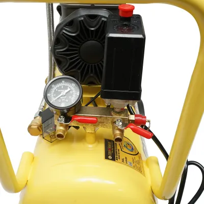 Compresor aer 30L fara ulei silentios, putere motor 1.5KW/2CP presiune maxima 8 bar, volum aer aspirat 130 L/min Crownman - imagine 6