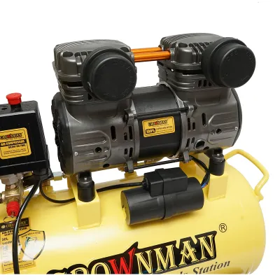 Compresor aer 30L fara ulei silentios, putere motor 1.5KW/2CP presiune maxima 8 bar, volum aer aspirat 130 L/min Crownman - imagine 7