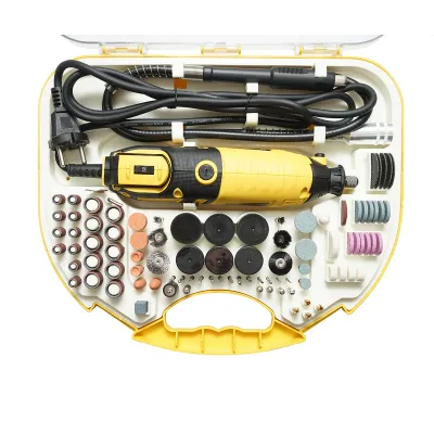 Set trusa mini freza 185W, 220V tip biax, 9 trepte viteza 8000-35000rpm 211 piese Crownman - imagine 3