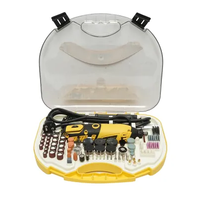 Set trusa mini freza 185W, 220V tip biax, 9 trepte viteza 8000-35000rpm 211 piese Crownman