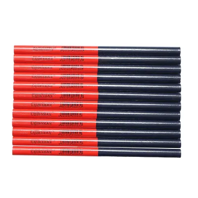 Set 12 creioane ovale tamplarie, constructii 178x4.2x2mm Crownman - imagine 3