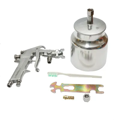 Pistol de vopsit cu aer comprimat 750ml, consum aer 3.5-8CFM, duza 1.5mm, presiune max. 5 bar Crownman - imagine 2
