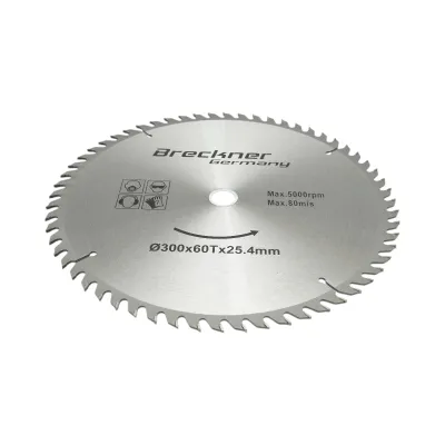 Disc circular vidia pentru lemn 300x25.4mm, 60 dinti, turatie maxima 5000rpm Breckner Germany - imagine 2