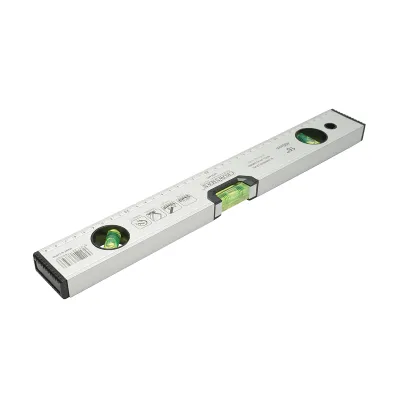 Nivela aluminiu magnetica 400mm, 3 bule de nivel, rigla gradata 0-40cm Crownman - imagine 3