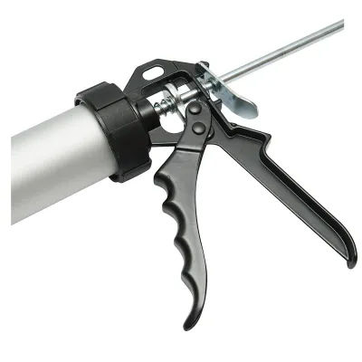 Pistol profesional aluminiu 380mm pentru silicon tip salam 600ml Crownman - imagine 6