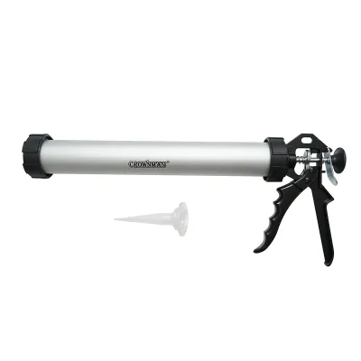 Pistol profesional aluminiu 380mm pentru silicon tip salam 600ml Crownman