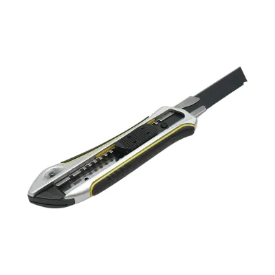 Cutit cutter profesional, lama 18mm cu maner anti-alunecare, corp aliaj de zinc Crownman - imagine 4
