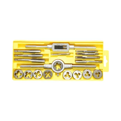 Trusa tarozi si filiere metrice M3-M12mm 20 piese Crownman