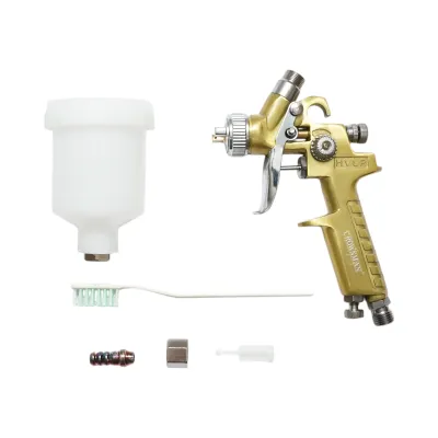Pistol de vopsit cu aer comprimat 100ml, debit 70-110ml/min, duza 0.8mm, presiune max. 3.5 bar Crownman - imagine 2