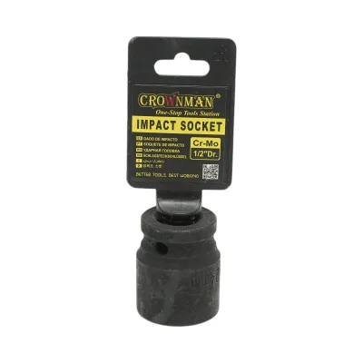Cheie tubulara de impact 24mm, patrat 1/2 inch Cr-Mo Crownman