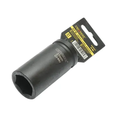 Cheie tubulara de impact lunga 27mm, patrat 3/4 inch Cr-Mo Crownman - imagine 2