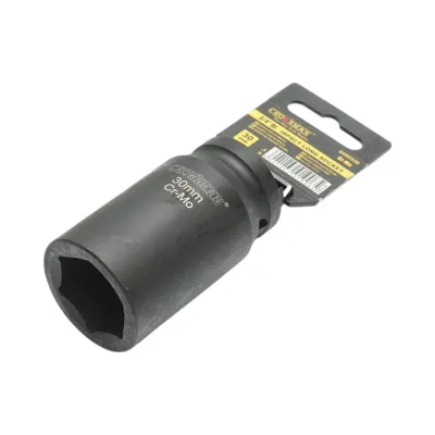 Cheie tubulara de impact lunga 30mm, patrat 3/4 inch Cr-Mo Crownman - imagine 2