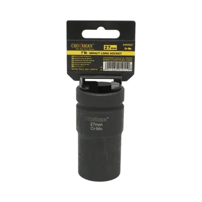 Cheie tubulara de impact lunga 27mm, patrat 1 inch Cr-Mo Crownman