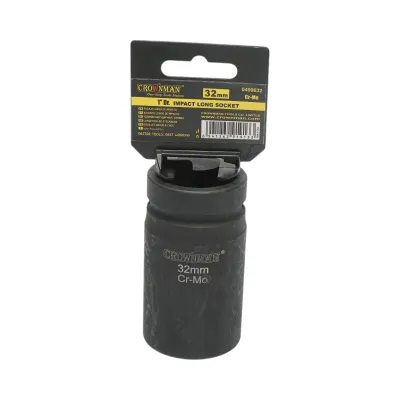 Cheie tubulara de impact lunga 32mm, patrat 1 inch Cr-Mo Crownman