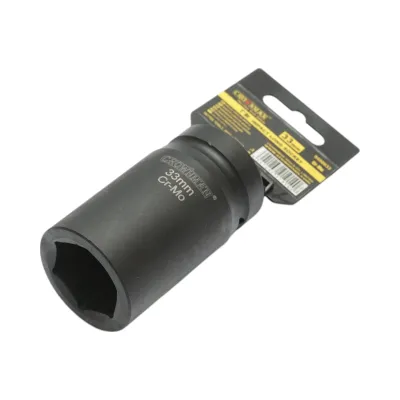 Cheie tubulara de impact lunga 33mm, patrat 1 inch Cr-Mo Crownman - imagine 2