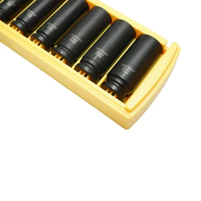 Set 10 chei tubulare de impact lungi 10-24mm, patrat 1/2 inch Cr-Mo Crownman - imagine 3