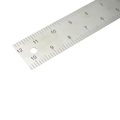 Echer tamplarie profesional 300mm/12 inch, maner aluminiu, rigla otel carbon Crownman - imagine 3