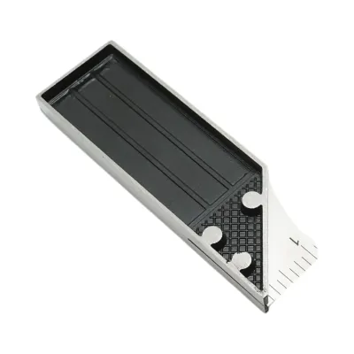 Echer tamplarie profesional 300mm/12 inch, maner aluminiu, rigla otel carbon Crownman - imagine 6