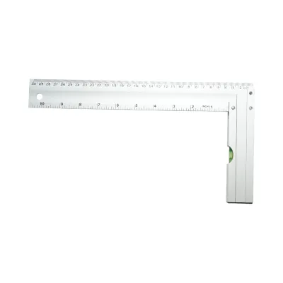 Echer tamplarie din aluminiu cu nivela 300mm/12 inch Crownman - imagine 2