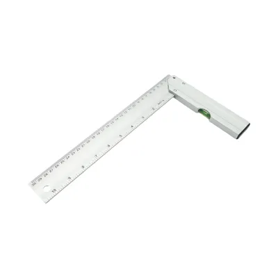 Echer tamplarie din aluminiu cu nivela 300mm/12 inch Crownman - imagine 3
