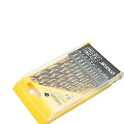 Set 13 burghie metal 1.5-6.5mm elicoidale HSS DIN 338  cu tija cilindrica Crownman - imagine 3
