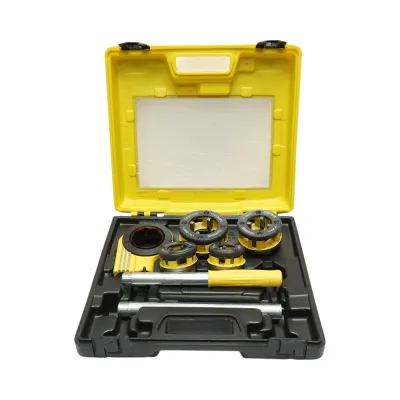 Trusa filiere cu clichet 1/2, 3/4, 1, 1-1/4 inch BSPT pentru tevi Crownman