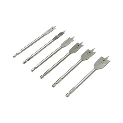 Set burghie lemn plate 10-25mm, coada hexagonala 1/4 inch 6 piese - imagine 2