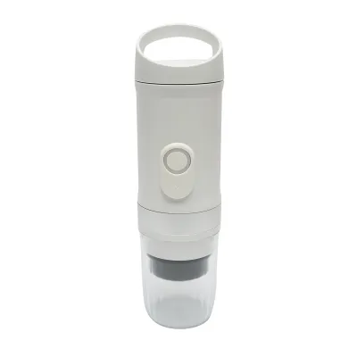 Aparat de cafea portabil 12V, 100W, baterie litiu 9600 mAh, presiune 20 bar, rezervor apa 60-80ml, ceasca 300ml, capsule Nespresso, Dolce Gusto, cafea macinata