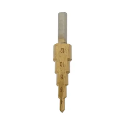 Burghiu conic in 5 trepte 4-12mm din otel 4241 HSS pentru metal, aluminiu, lemn, plastic, alama - imagine 3