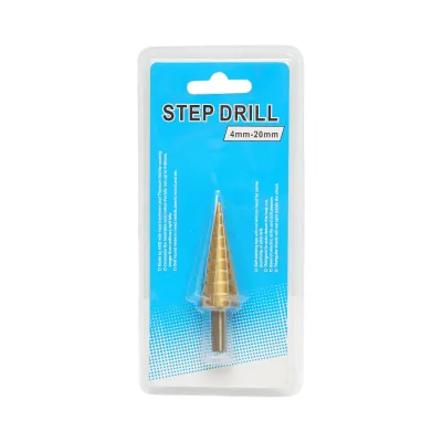 Burghiu conic in 9 trepte 4-20mm din otel 4241 HSS pentru metal, aluminiu, lemn, plastic, alama - imagine 5