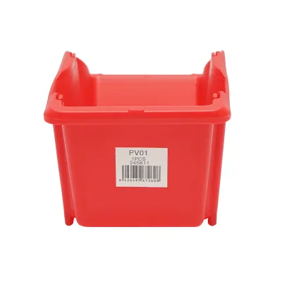 Cutie plastic depozitare rosie 165x105x75mm - imagine 4