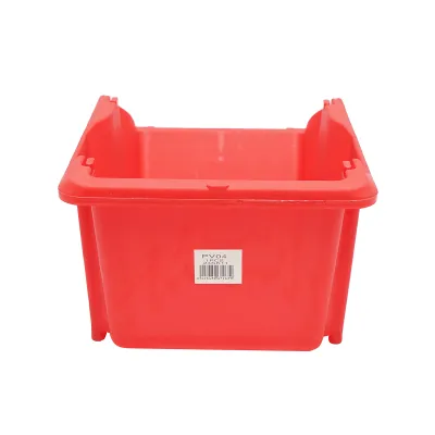 Cutie plastic depozitare rosie 295x195x130mm - imagine 4