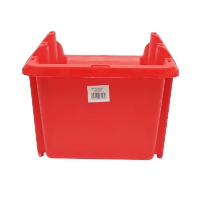 Cutie plastic depozitare rosie 360x215x155mm - imagine 4