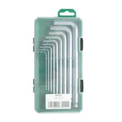 Set 9 chei imbus hexagonale 1.5-10mm cu brat lung si varf sferic - imagine 3